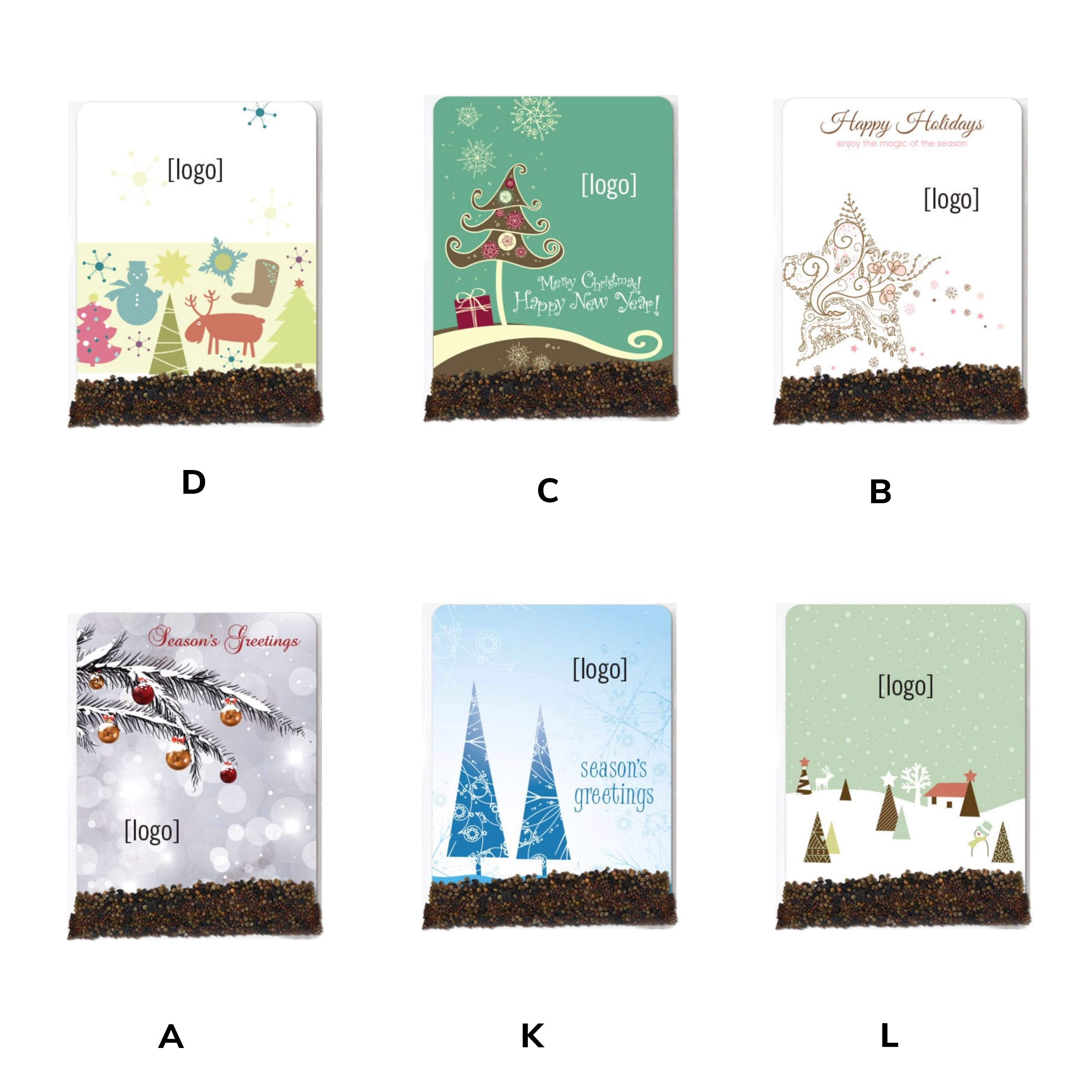 Holiday Wildflower Seed Packets Custom Plantable