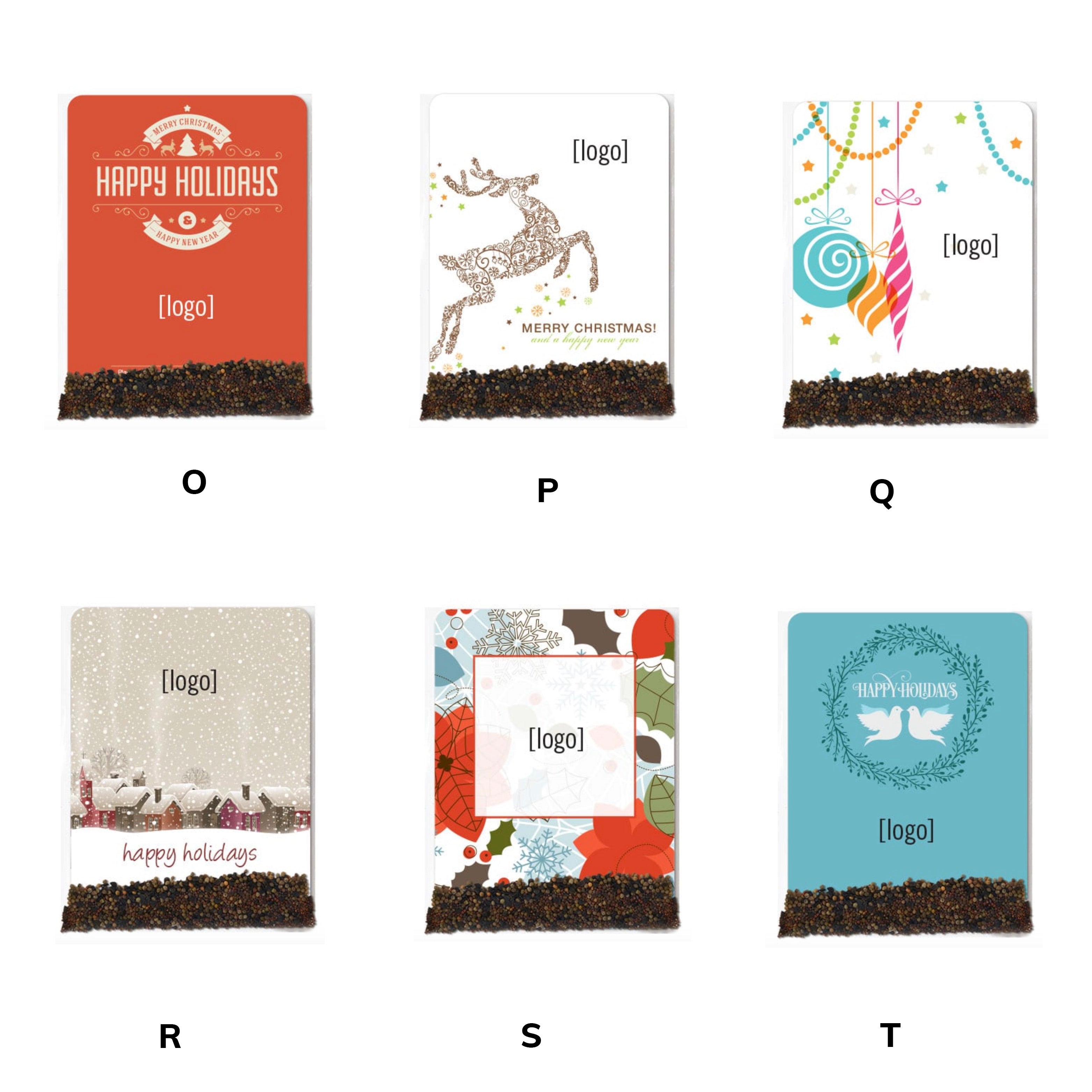 Holiday Wildflower Seed Packets Custom Plantable