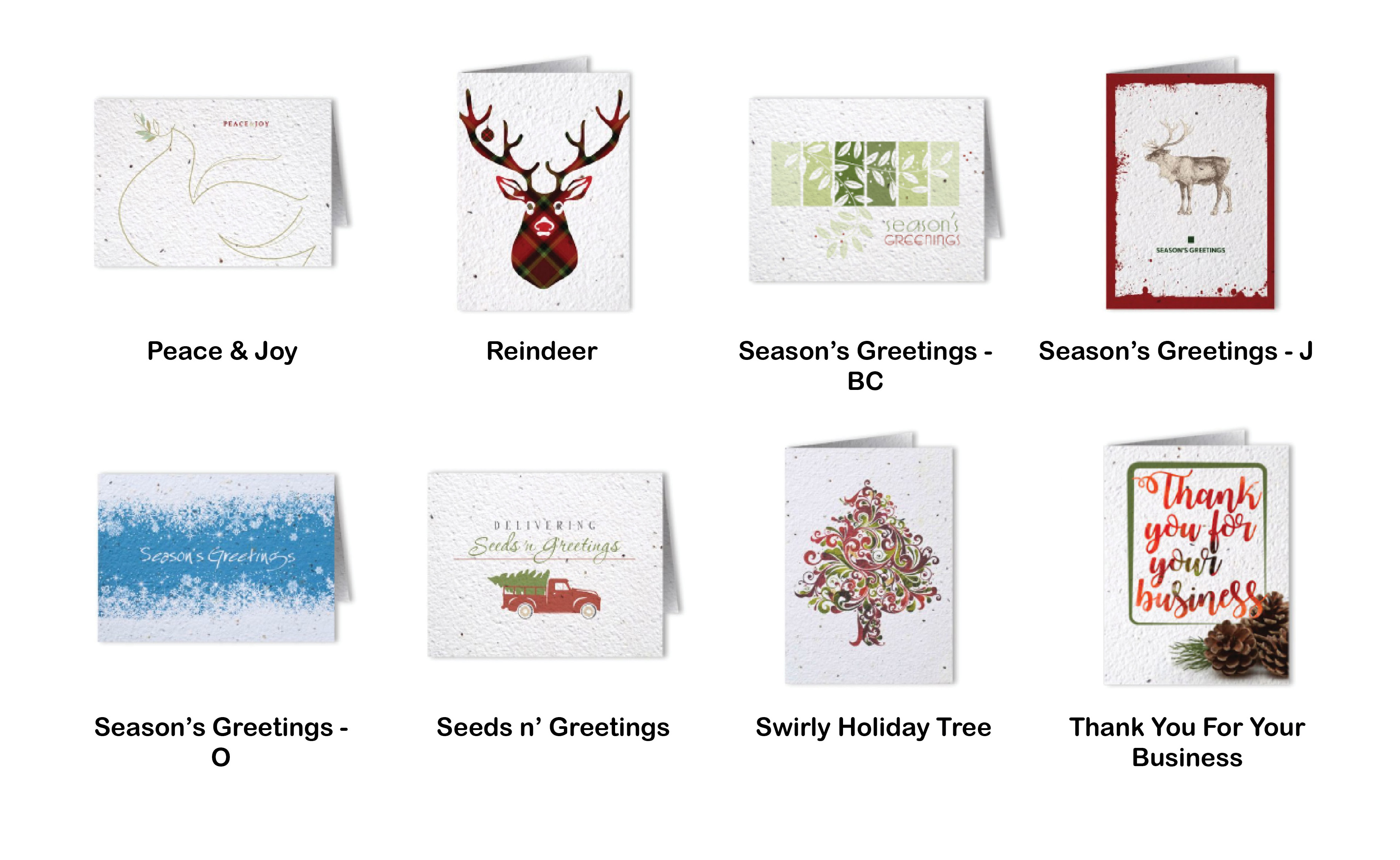Plantable Holiday Cards Seeded USA Made