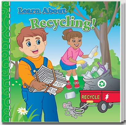 Learn about recycling story book for kids recycling activity book earth day giveaways