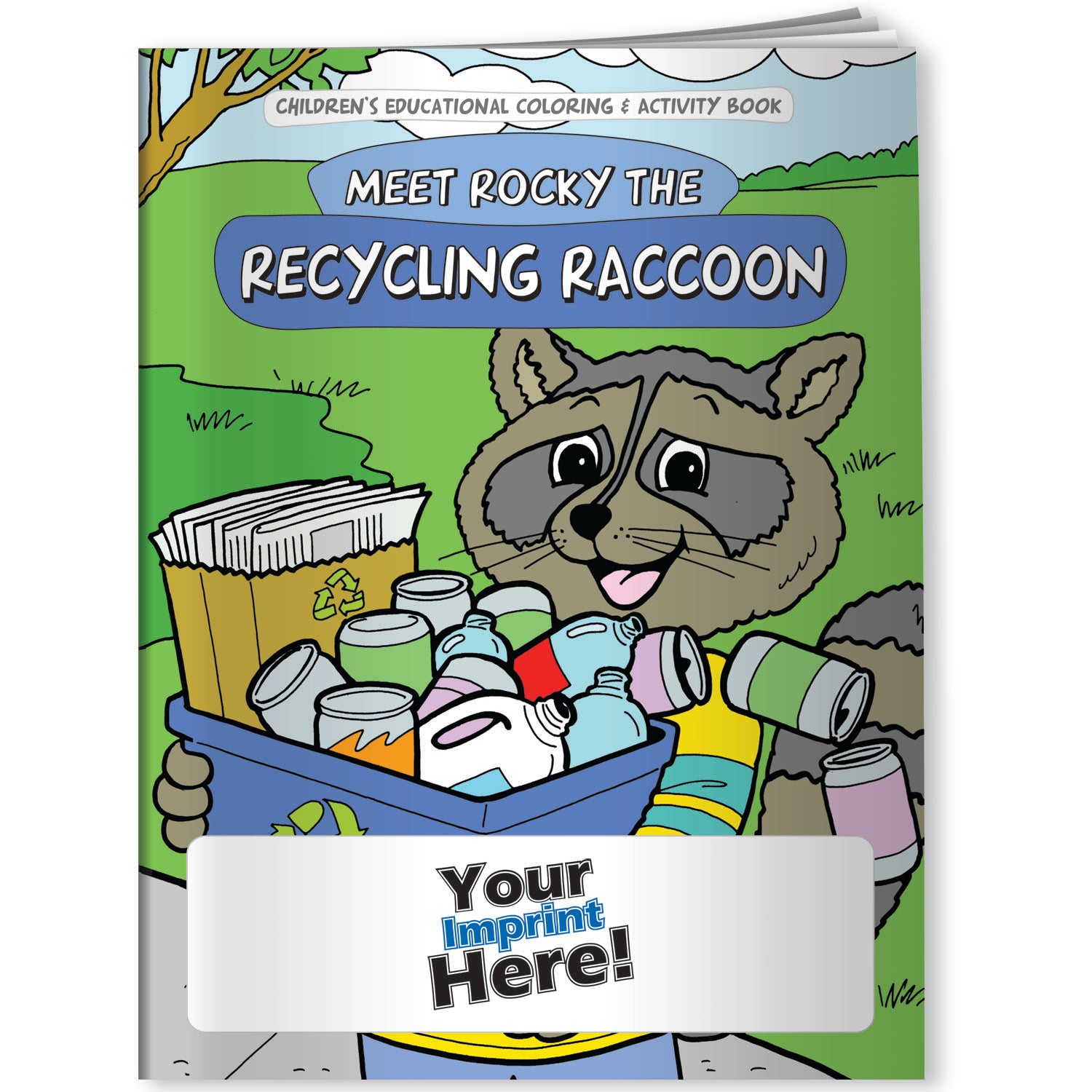 Personalized Coloring Books USA Made Recycling Activity Books