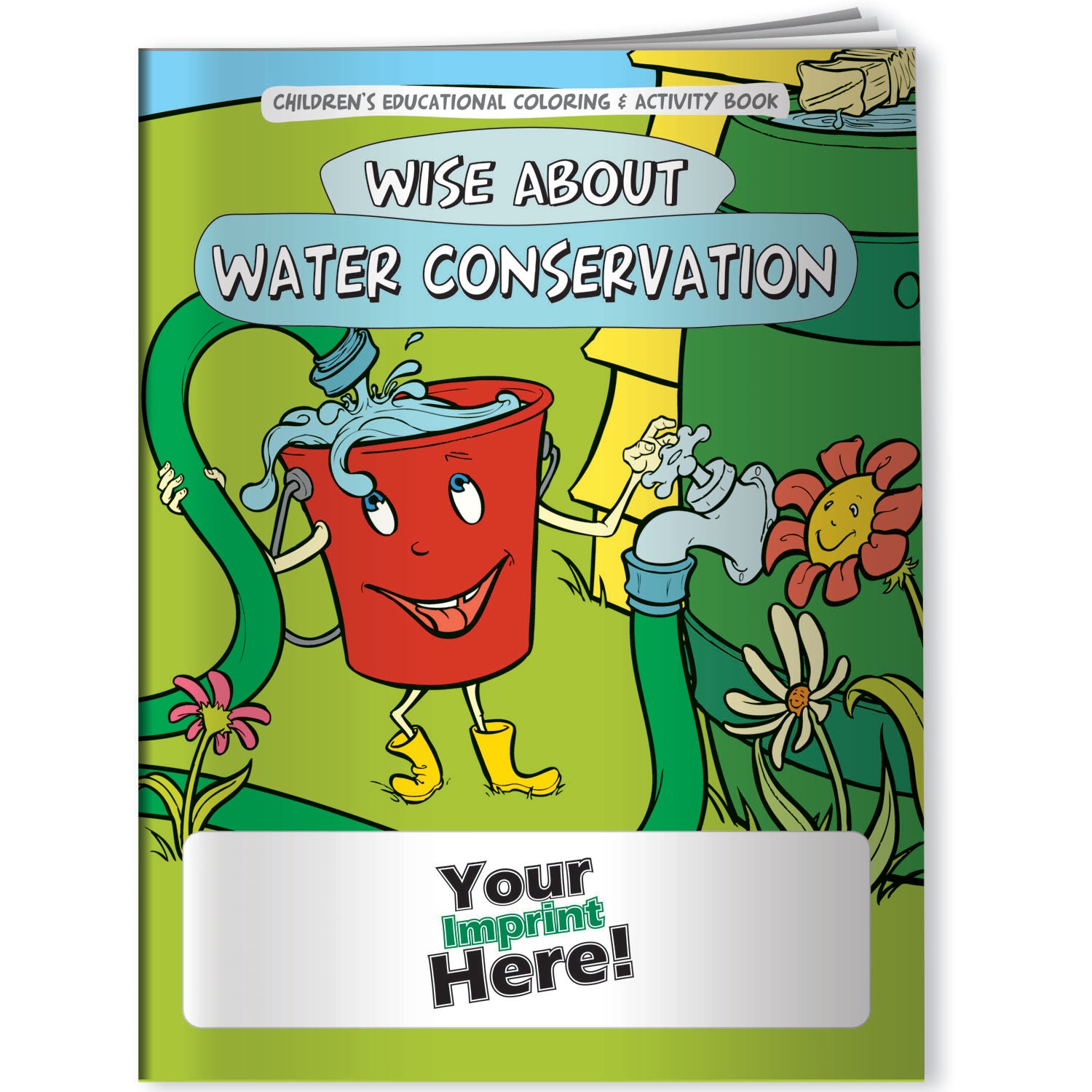 Personalized Cooking Books USA Made Water Conservation Wholesale Coloring Books