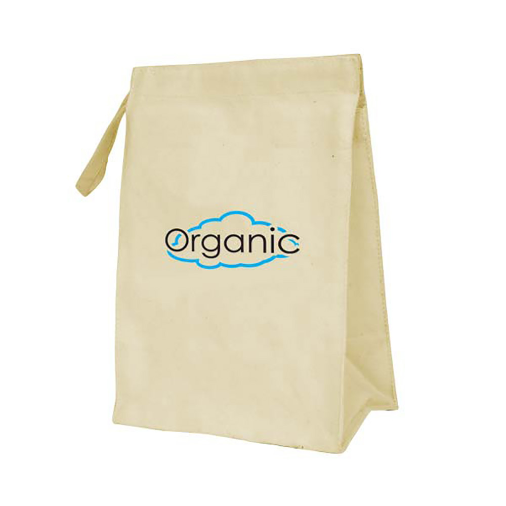 personalized lunch bags organic cotton canvas eco friendly promo