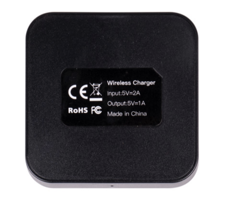 Qi Square Charger Back