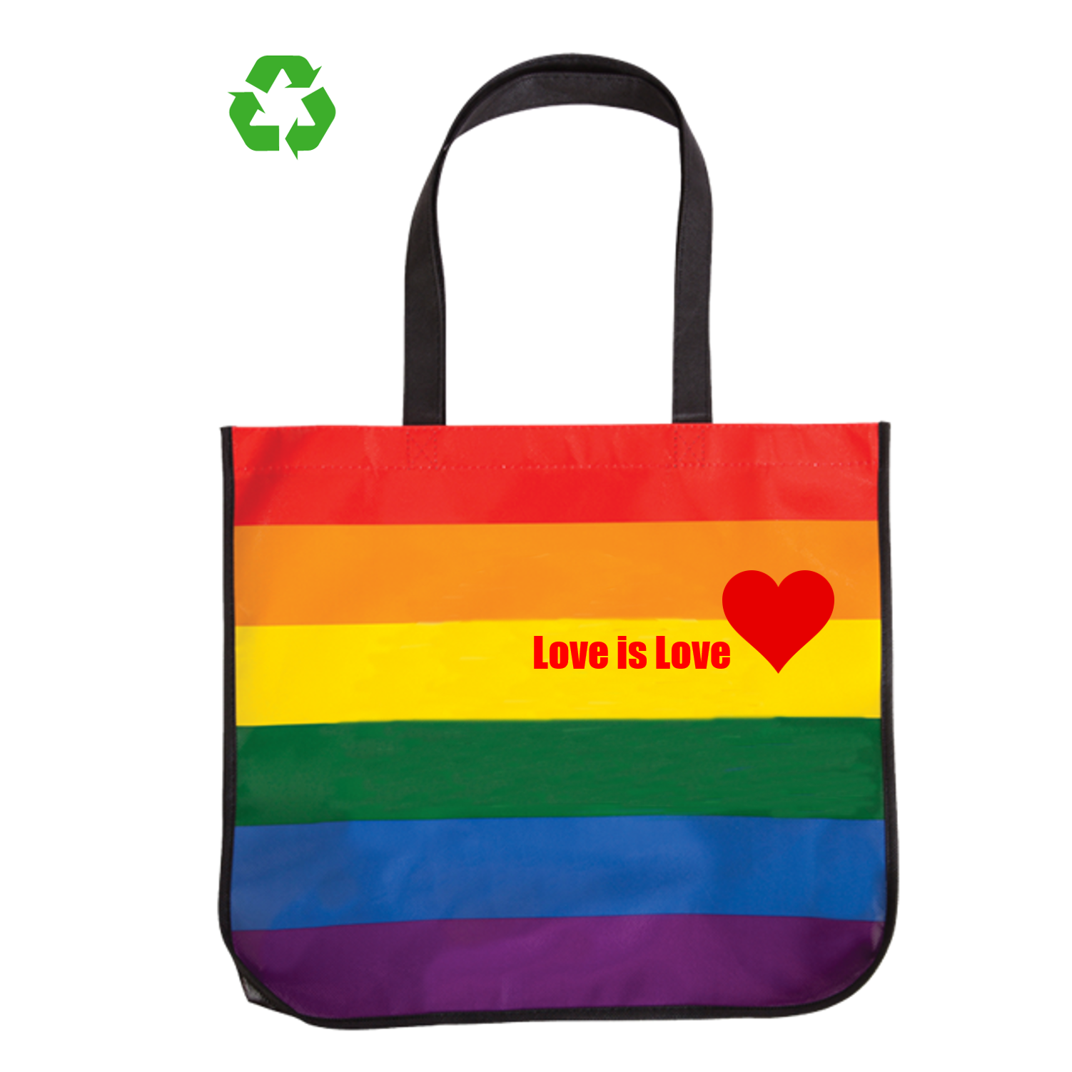 Rainbow Pride Gift Tote Bag | 9x12x4 | Recycled