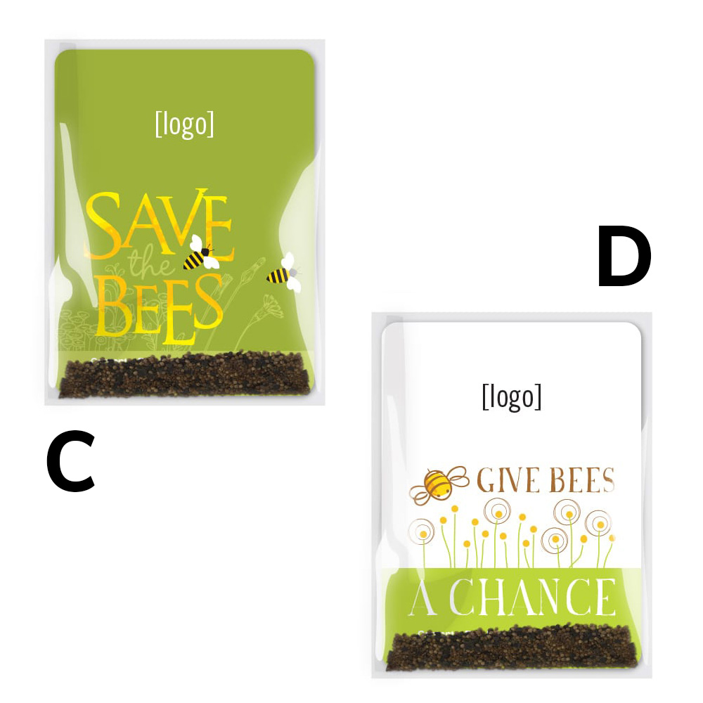 Save the Bees Flower Seed Packets | USA Made | Recycled