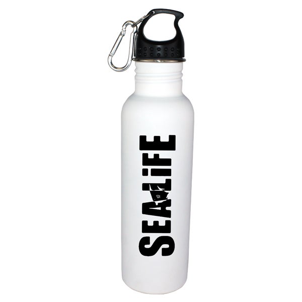 Soft Touch Water Bottle with Carabiner, Stainless Steel, 25 oz