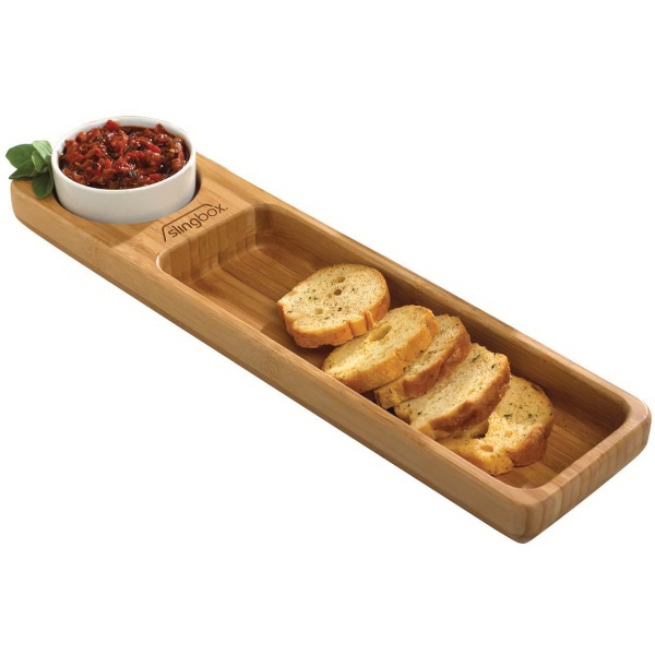 Custom bamboo serving tray, wholesale bamboo gifts wholesale epicurean gifts