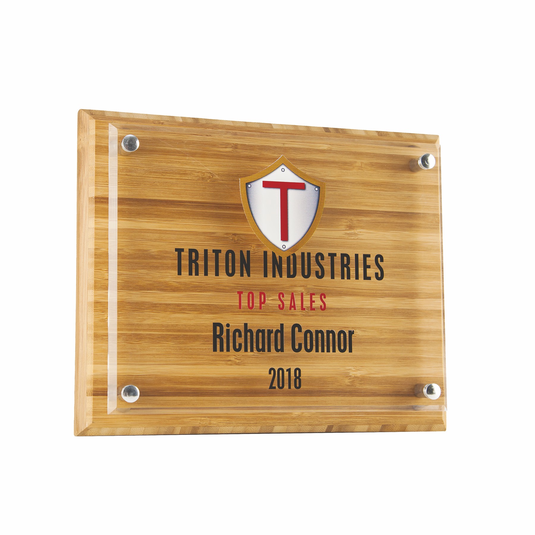 Eco Friendly Plaque | Bamboo | USA Made | Full Color | 8x10