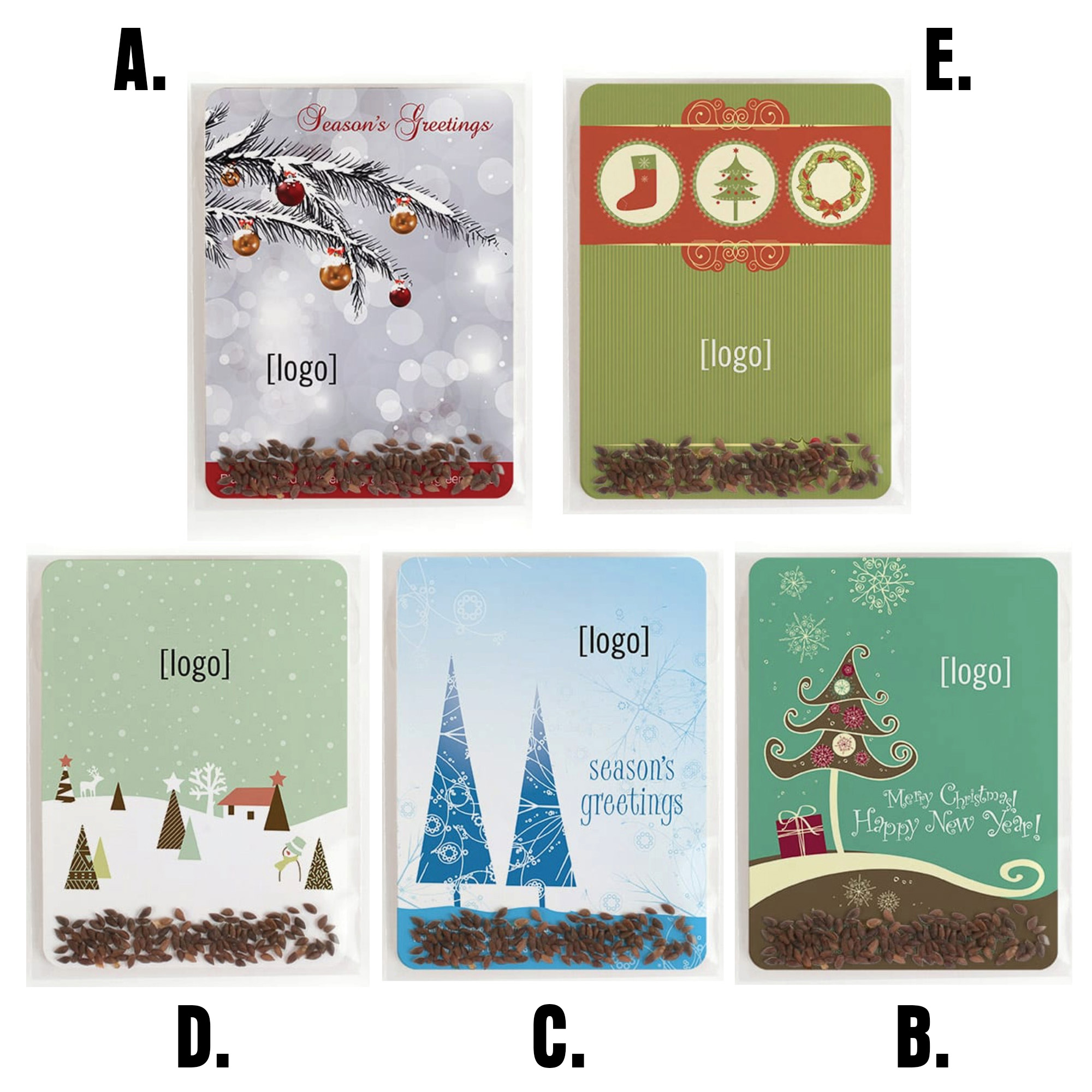 Holiday Evergreen Seed Packets | USA Made | Recycled