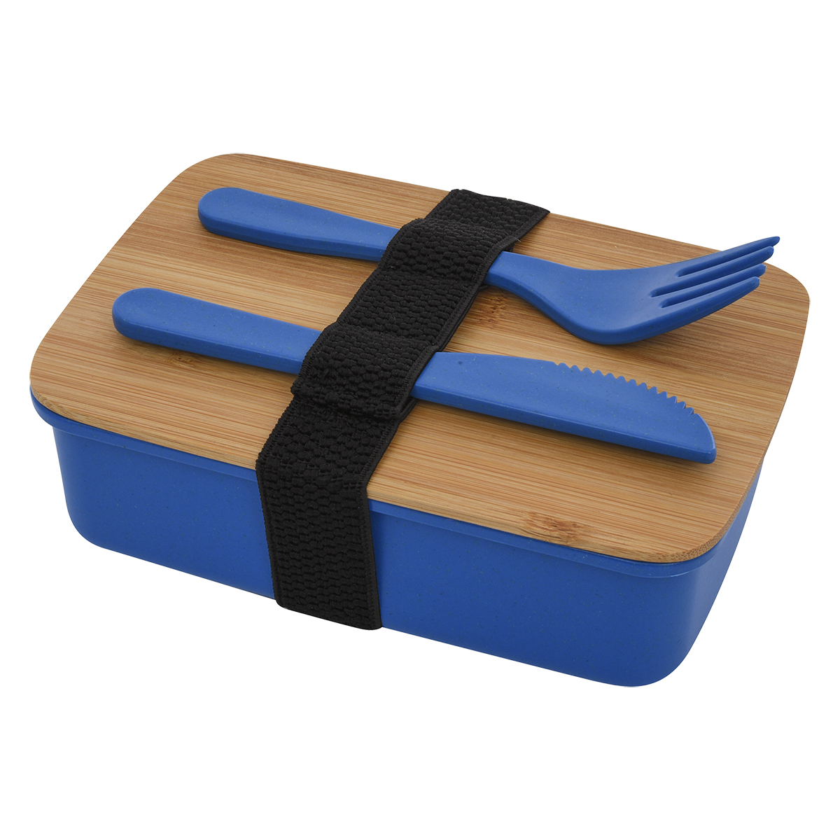 Plant Fiber Utensil Lunch Set with Bamboo Lid | Reusable