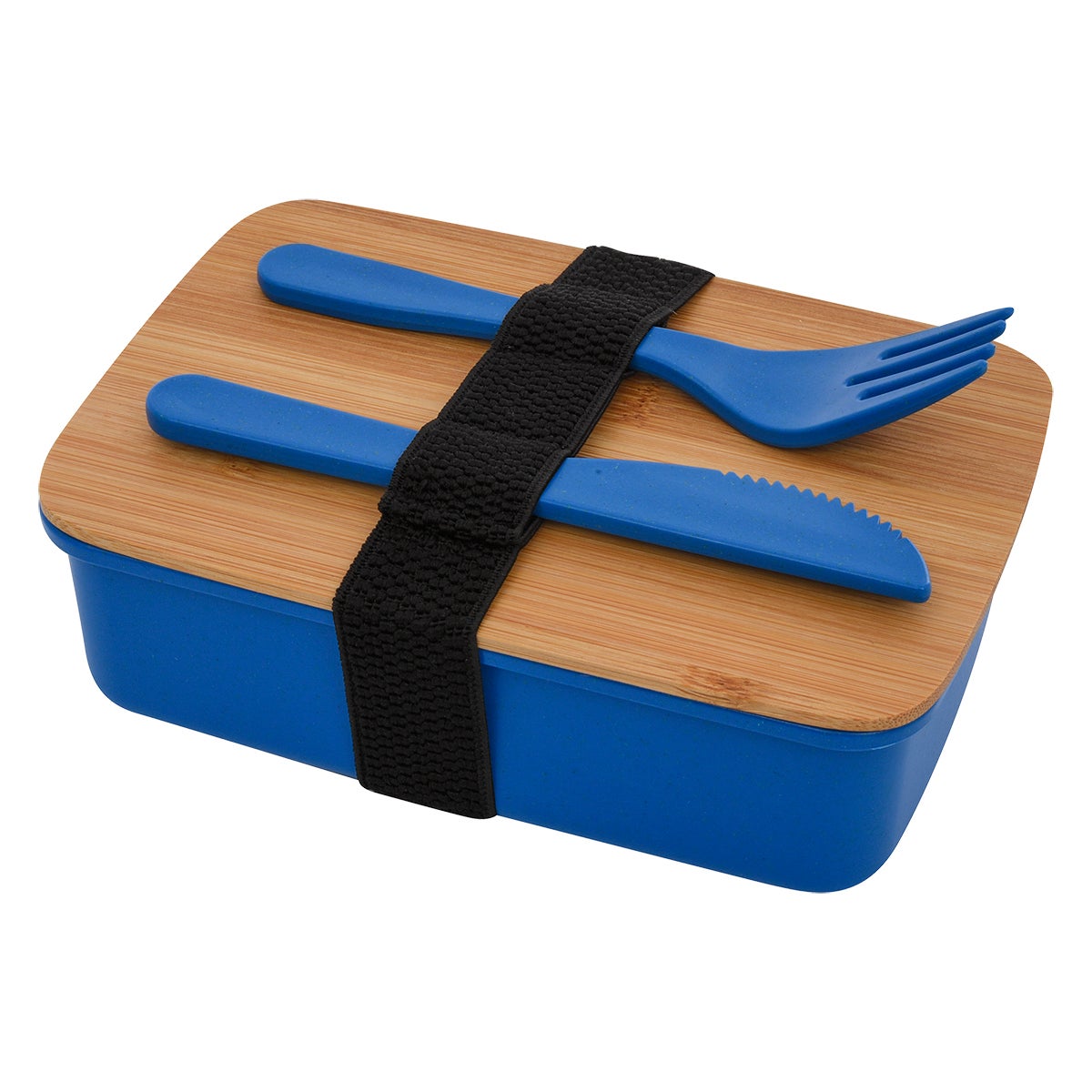 Plant Fiber Utensil Lunch Set with Bamboo Lid | Reusable