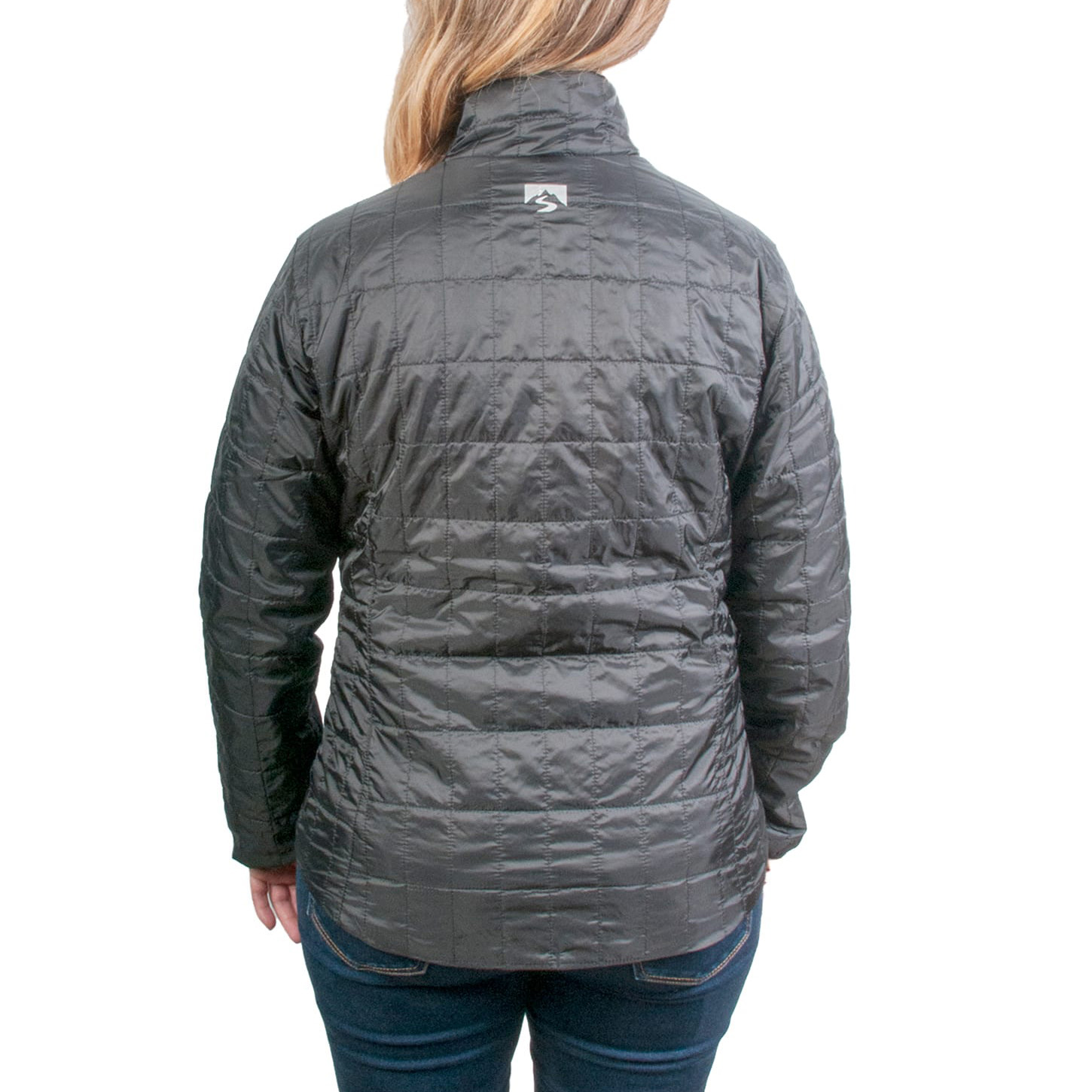 Womens eco insulated travelpack embroidered jacket