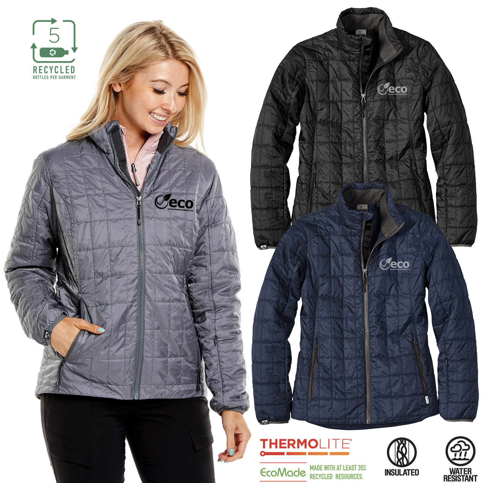Recycled Insulated Travel Pack Jacket | Women's Fit