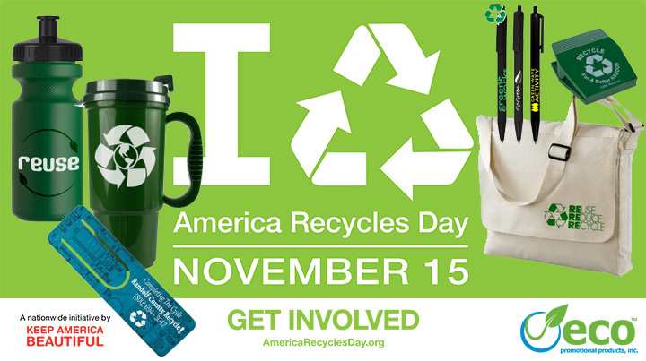Top 10 Recycled Promotional Products for America Recycles Day