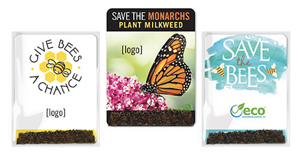 pollinator-friendly seed packets at your Earth Day events