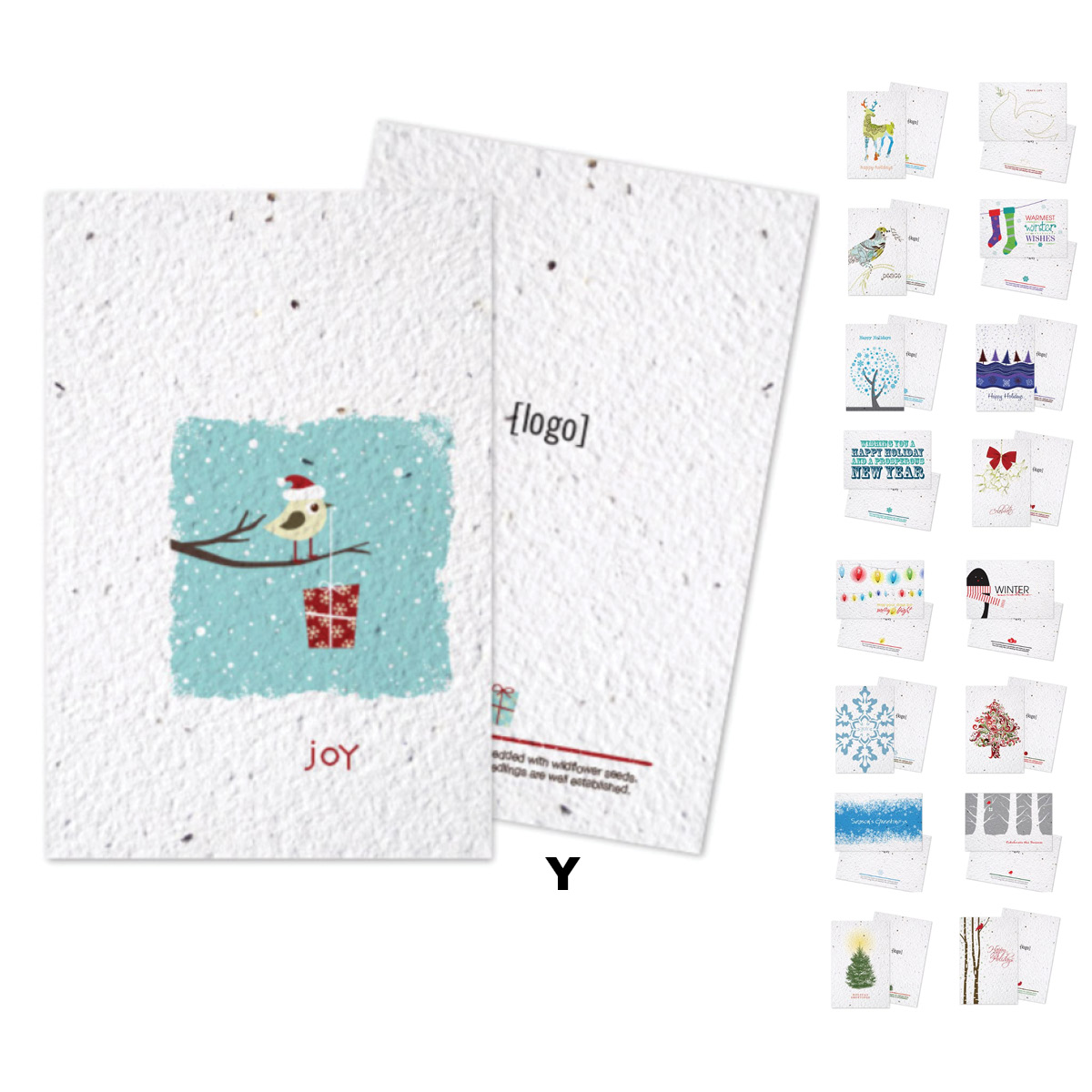 Seed Paper Plantable Holiday Postcards