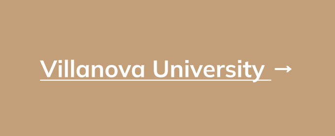 Tan background with white text that reads "Villanova University"