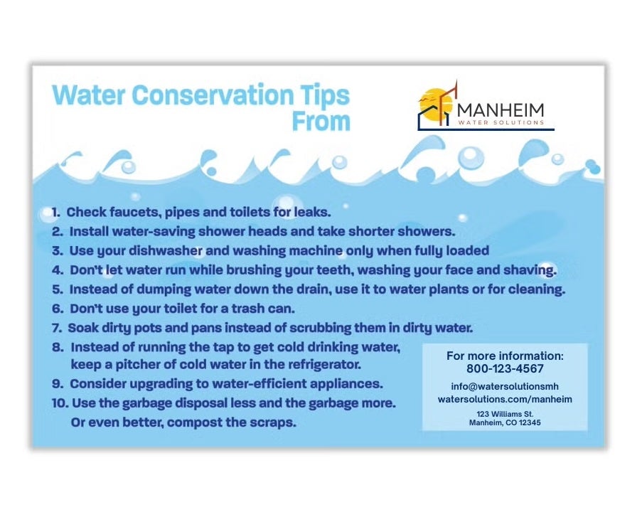 Water Conservation Magnet