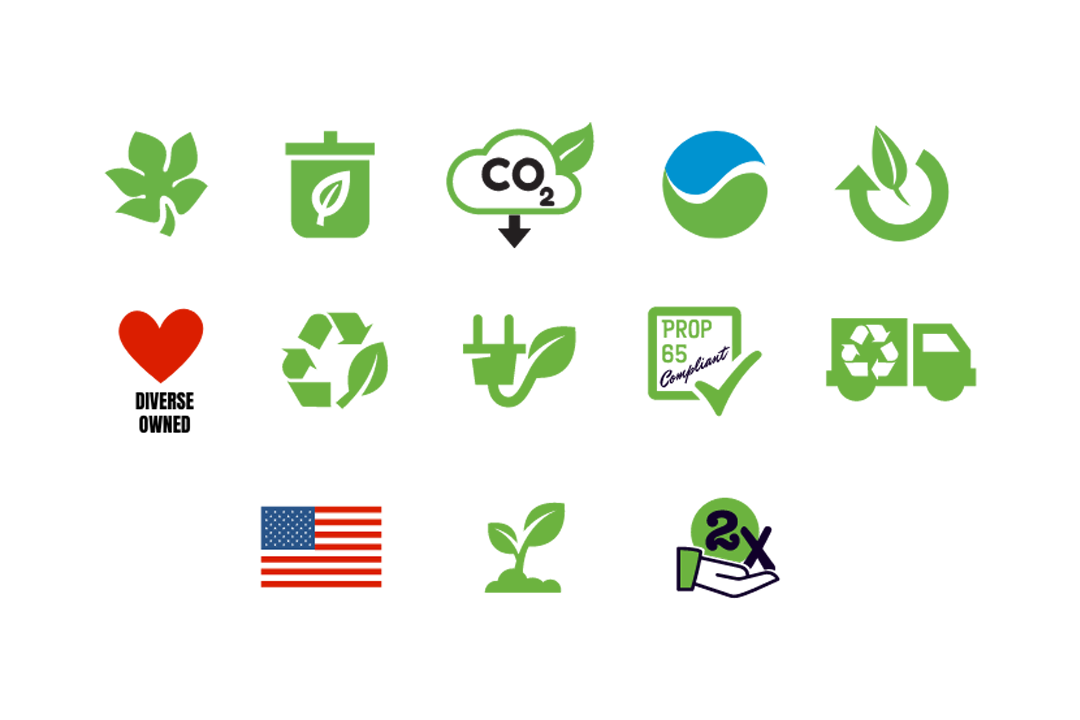 collection of environmental icons