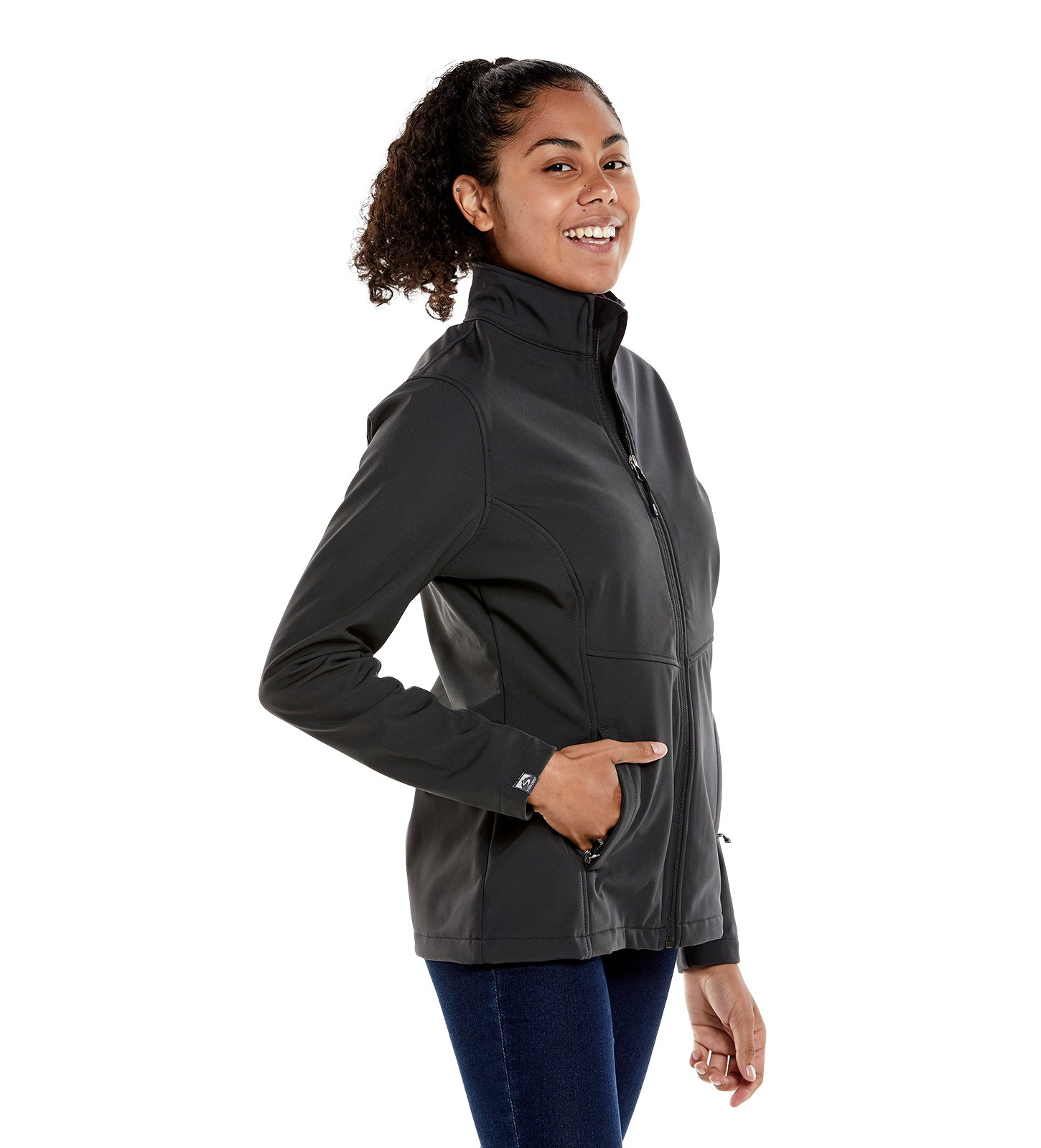 recycled fleece-lined softshell jacket