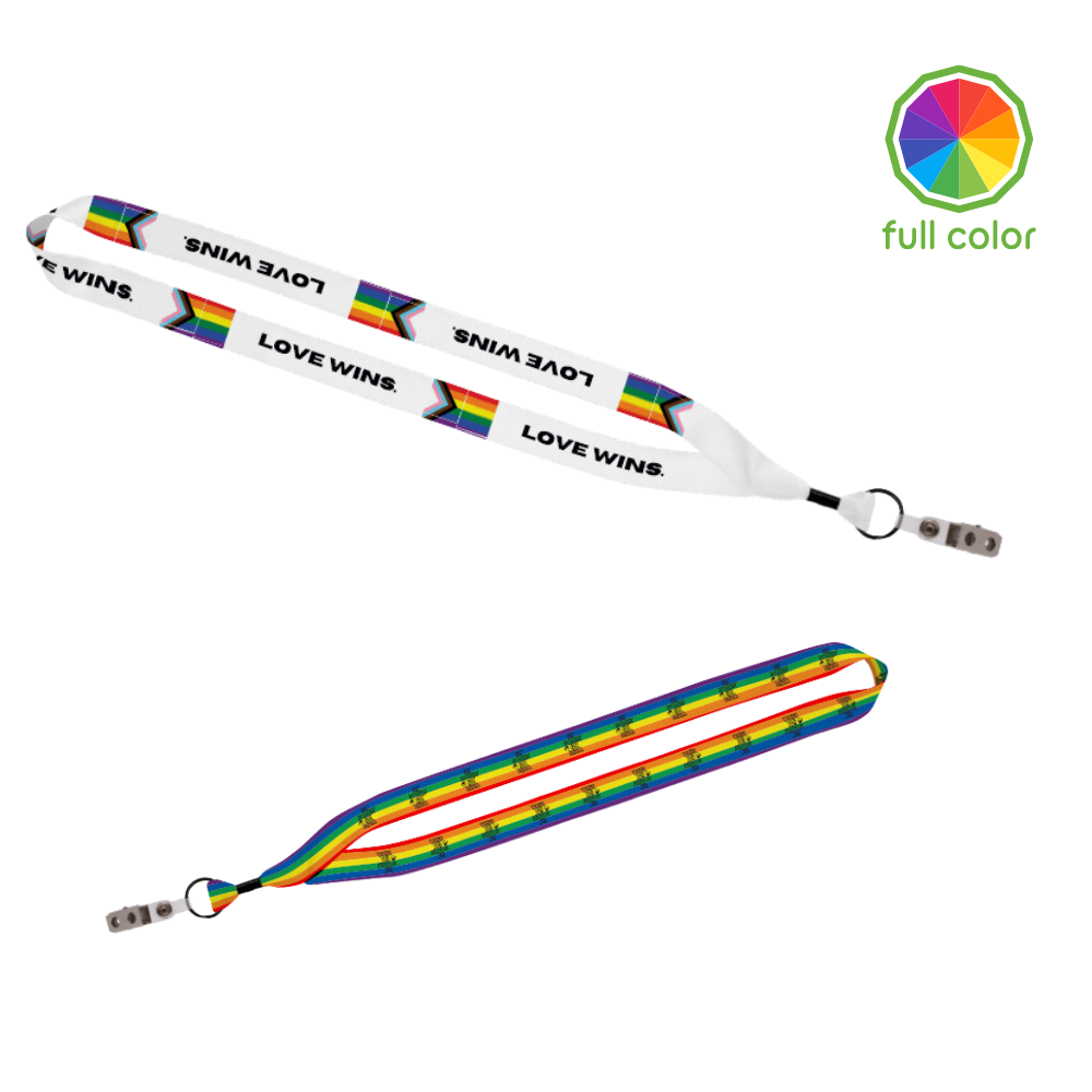 lanyard with Pride colors, promotional gay pride product