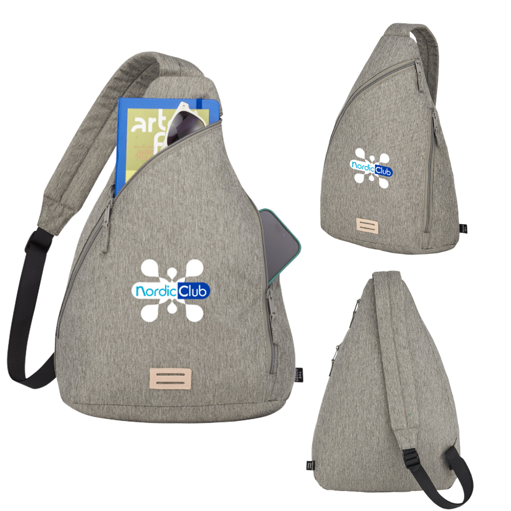 Custom Recycled Sling Bag Backpack | 12x18