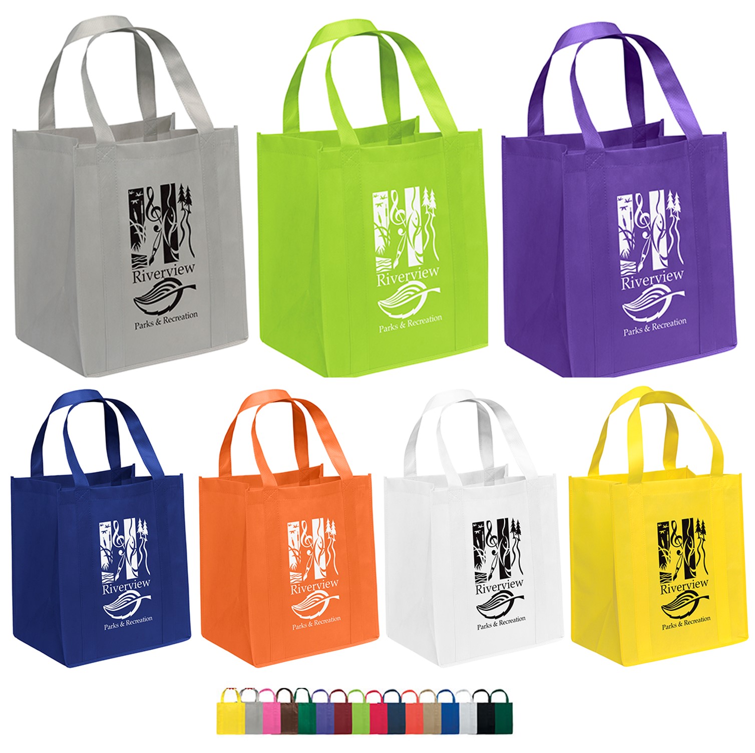 recycled grocery tote bags for Halloween party swag