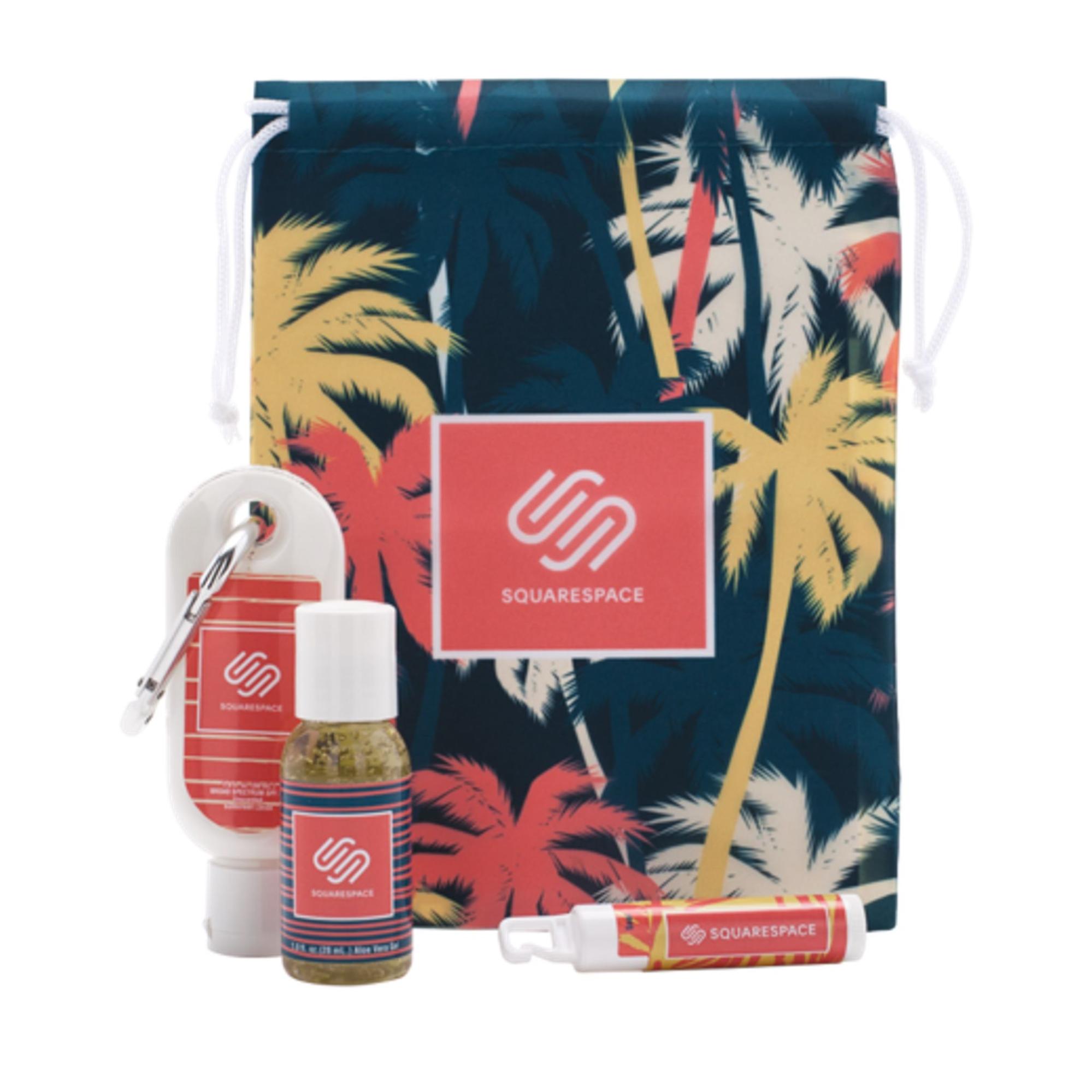 summer essentials kit with multiple items