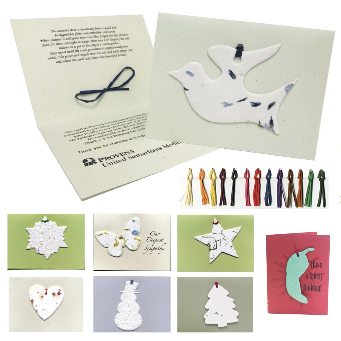 seeded holiday cards promotional products