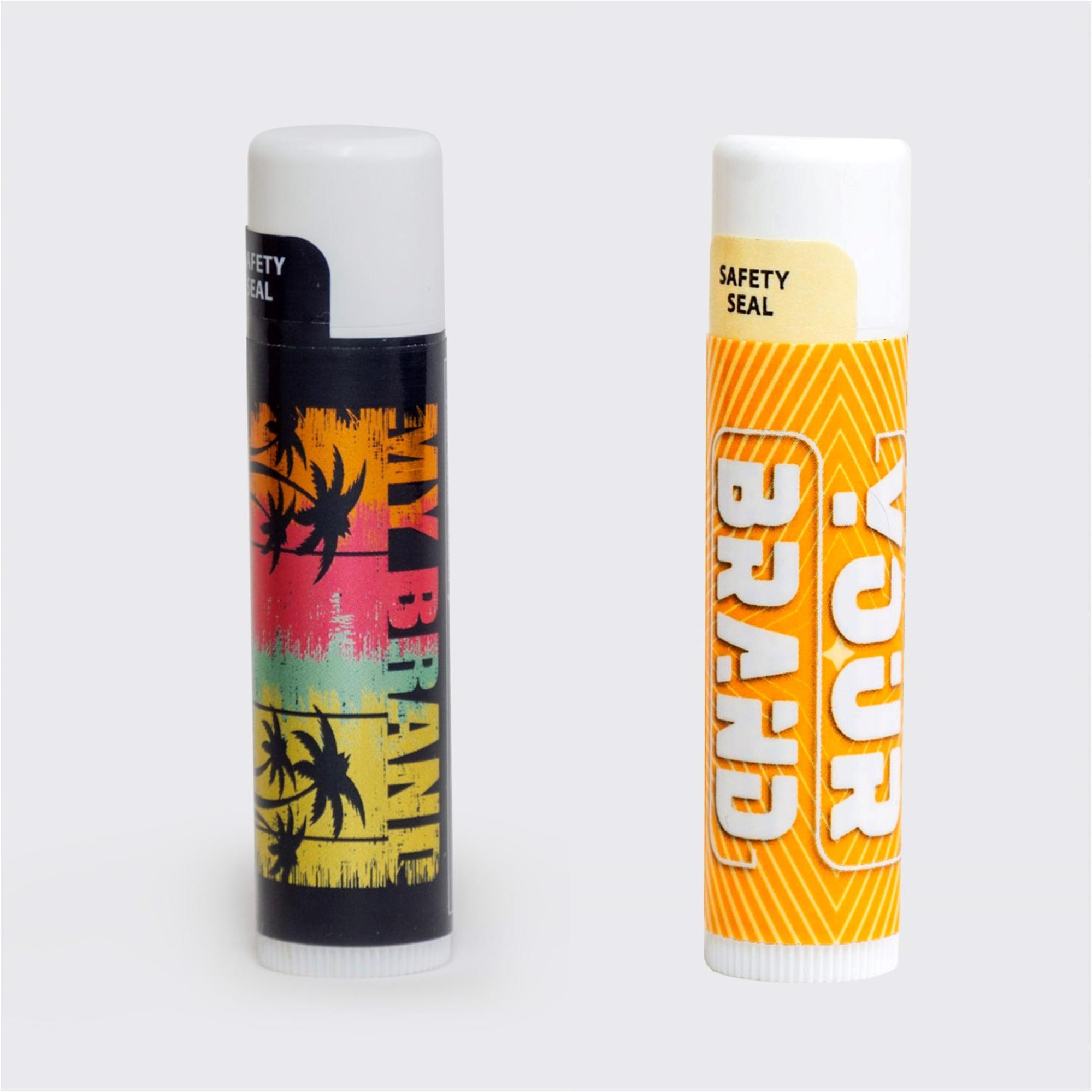 Lip balm with SPF 30 in two designs