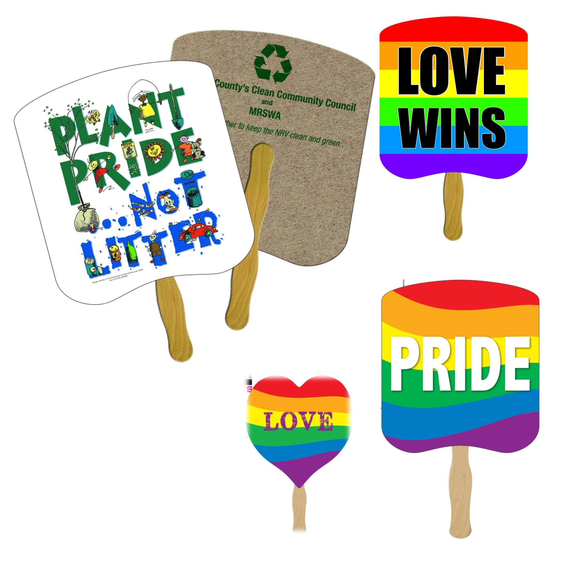 colorful hand fans for promotional gay pride products
