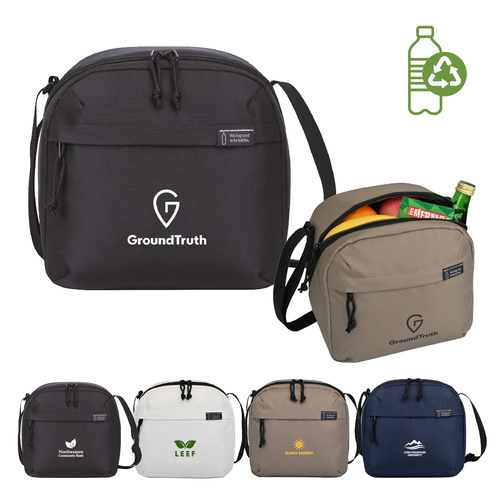  company swag insulated recycled lunch cooler bag