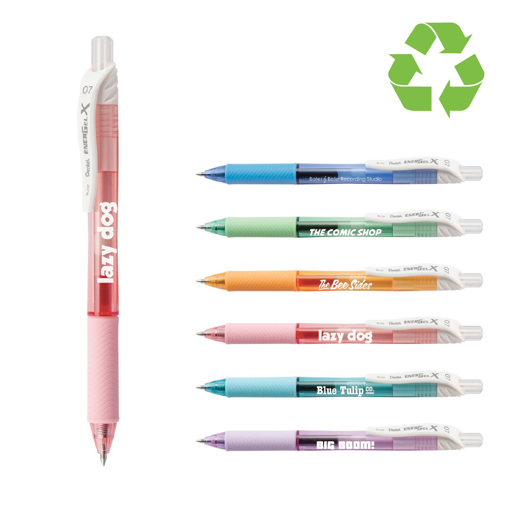 pastel gel ink pens in seven colors