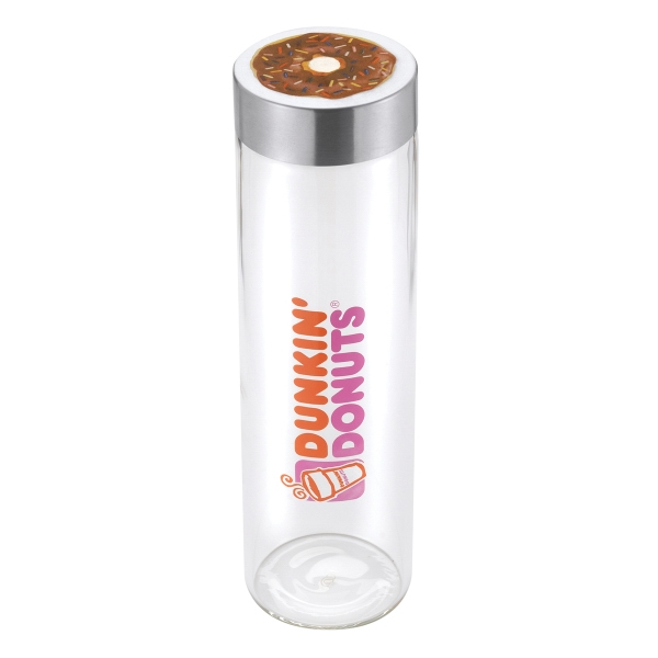 reusable glass water bottles (20 oz)