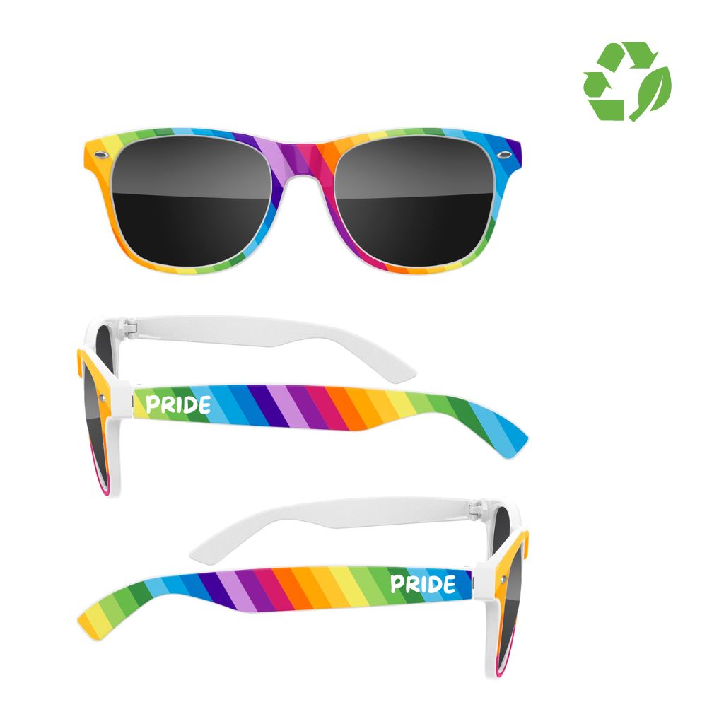 stylish rainbow Pride sunglasses to wear on pride parade route