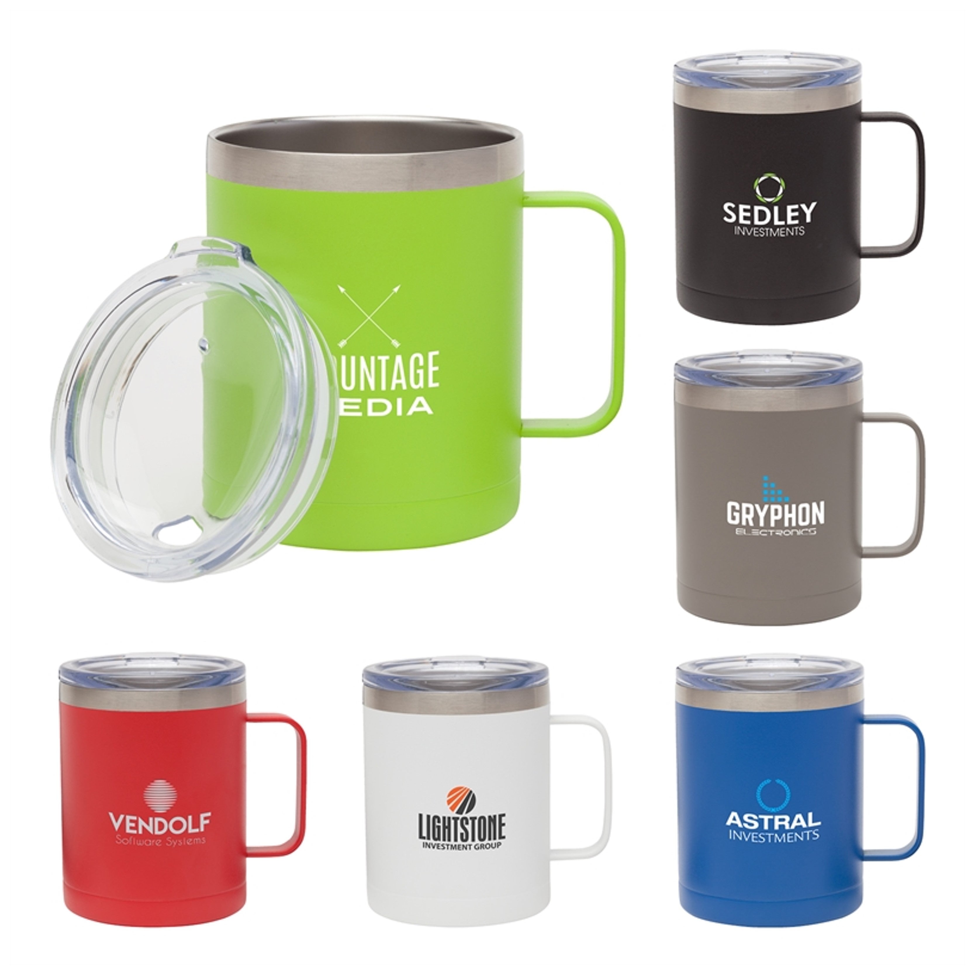 14oz Custom Stainless Steel Vacuum Insulated Copper Lining Camper Mug