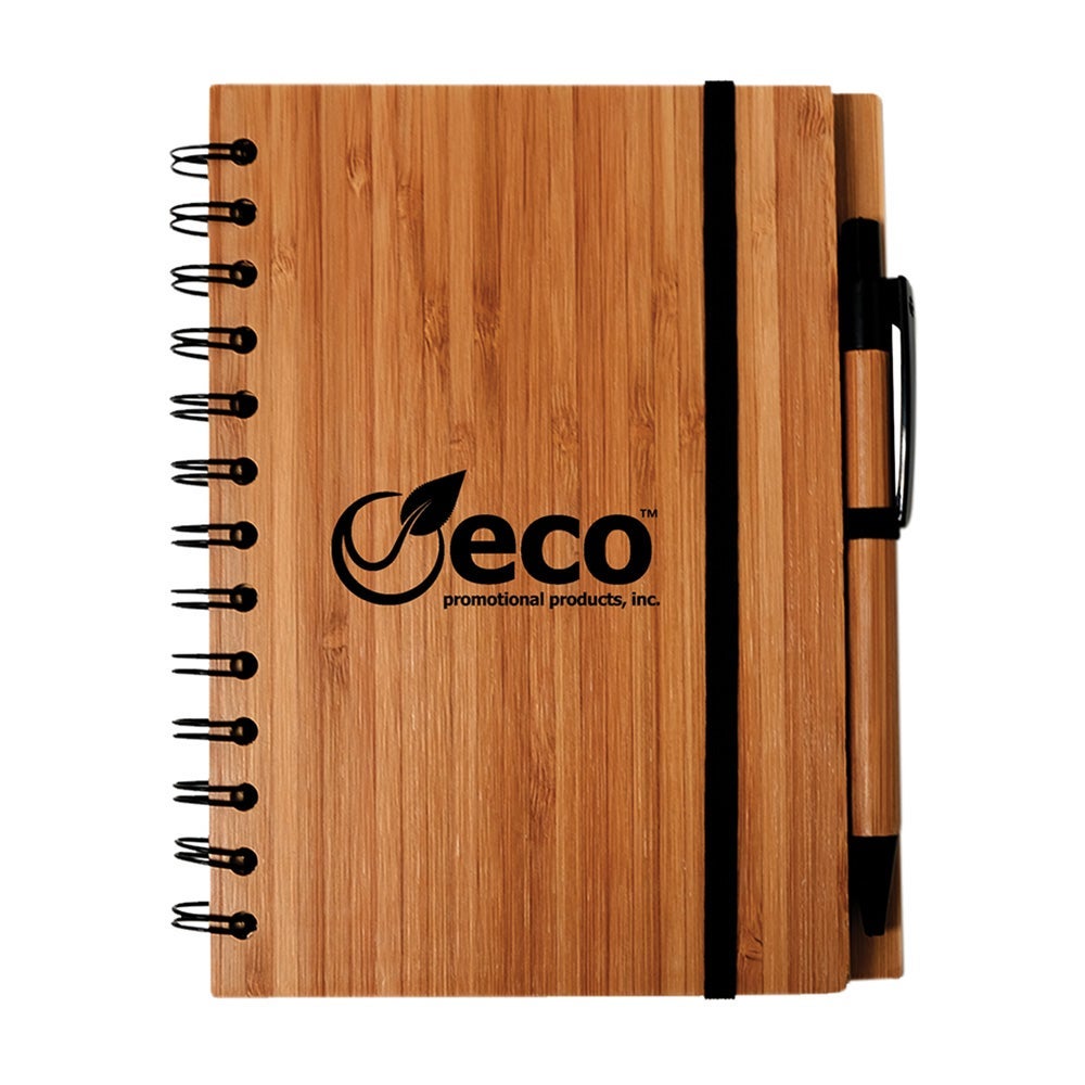 Bamboo Notebook and Pen Recycled | 5x7