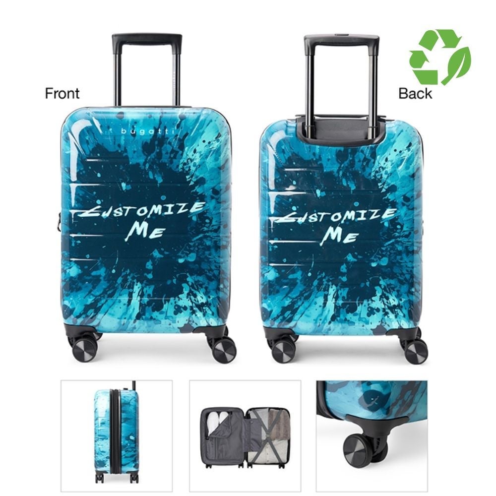 Fully Custom Bugatti Carry On Spinner Luggage | 13x21x9