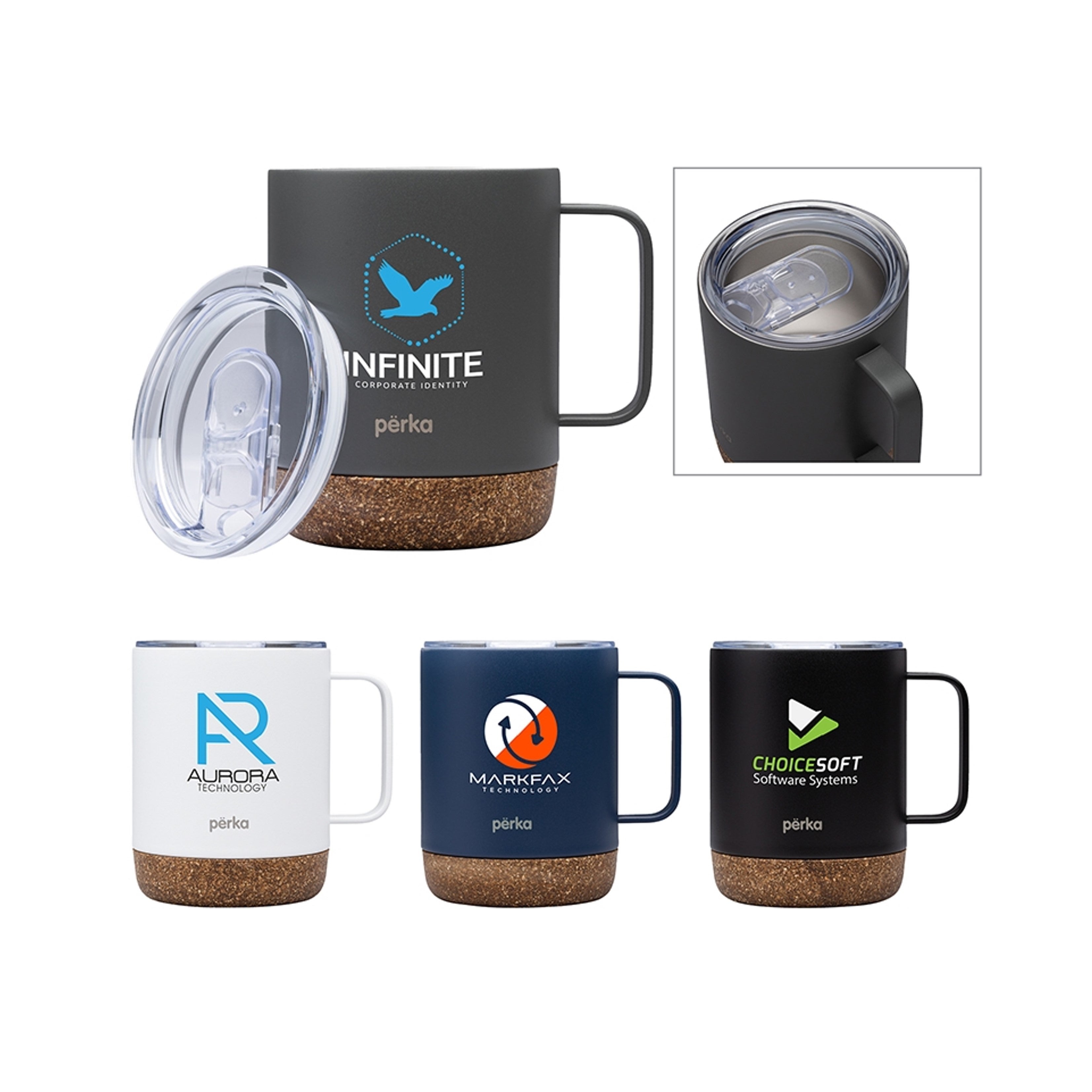 Perka Stainless Steel Camping Mug with Lid | 12 oz
