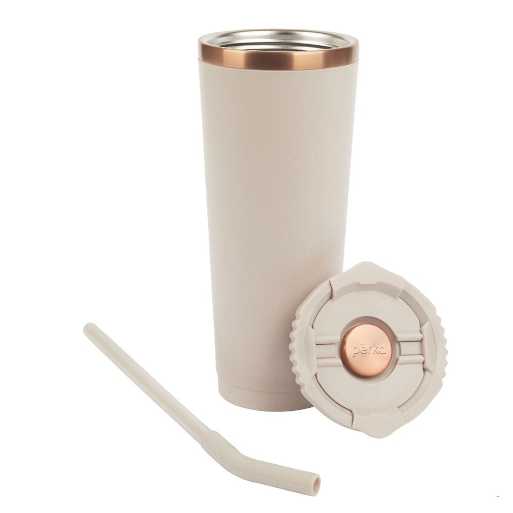 Recycled Stainless Steel Coffee Ground Perka Tumbler | 24 oz