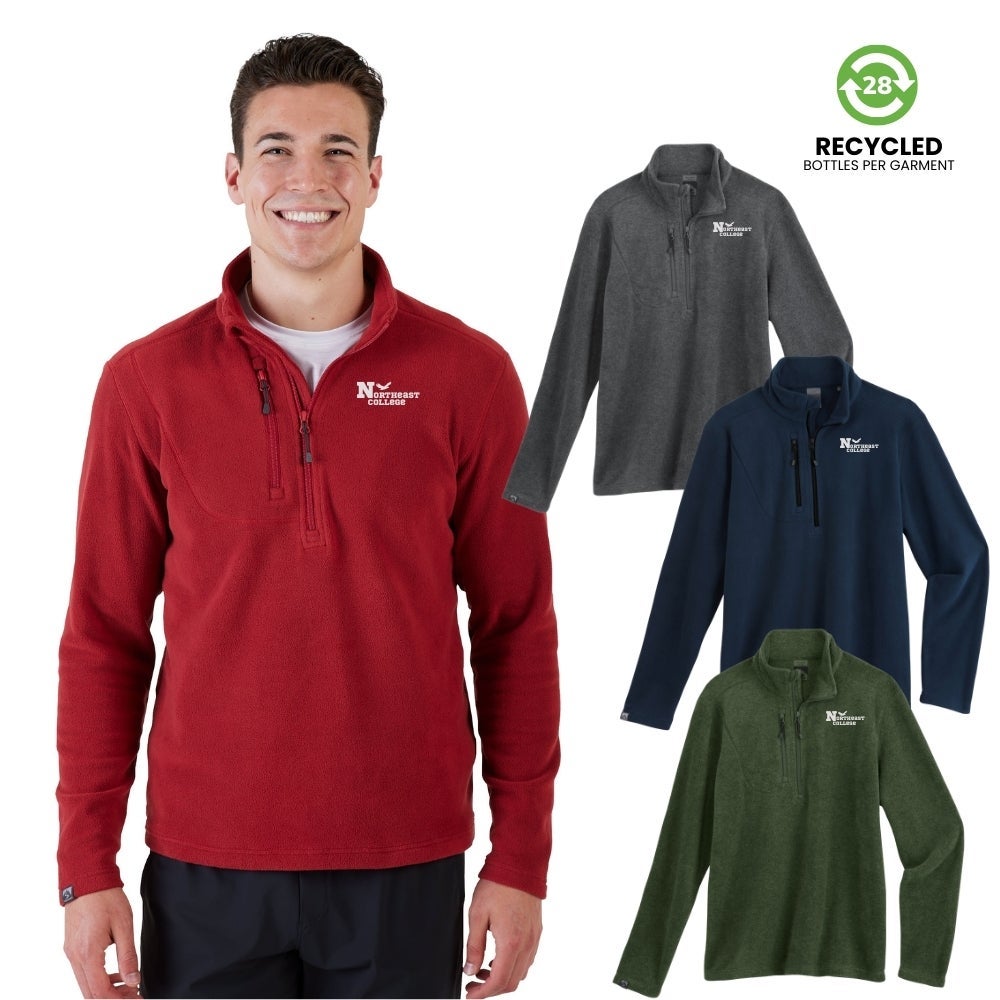 Men's Recycled Microfleece Quarter-Zip Pullover