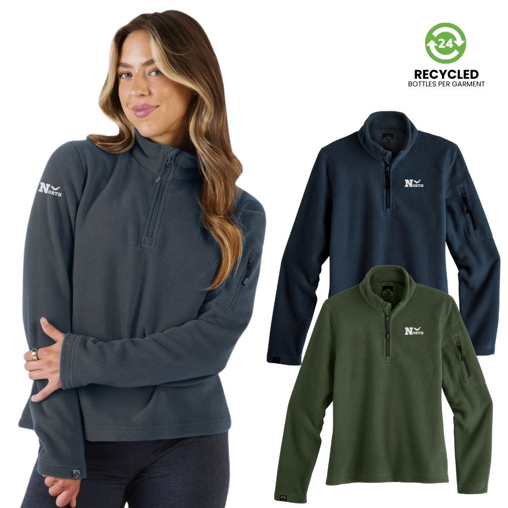Women's Recycled Microfleece Quarter-Zip Pullover