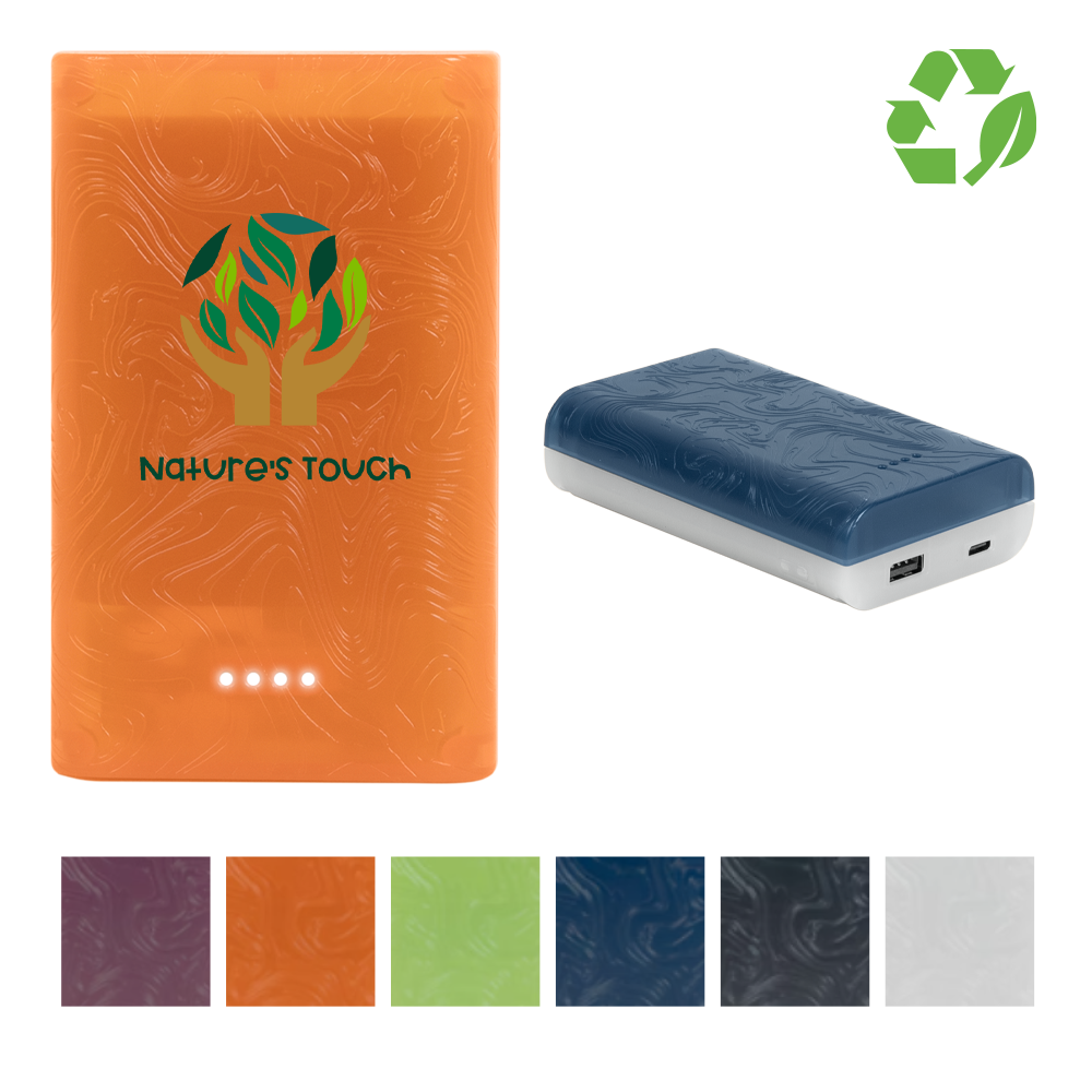 Recycled RPETL Gomi Power Bank 10,000 mAh
