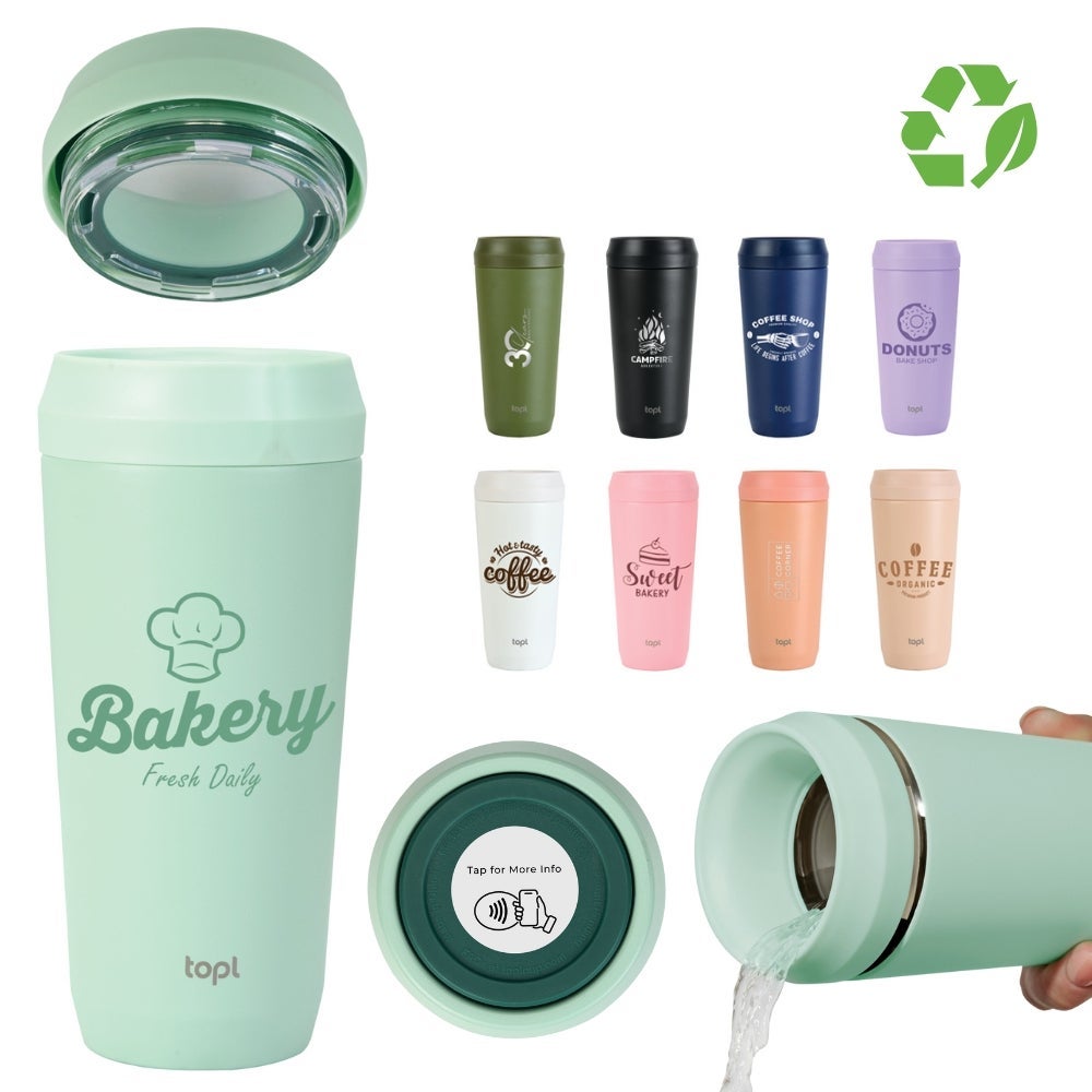 TOPL 16 oz Double Wall Recycled Stainless Steel Tumbler