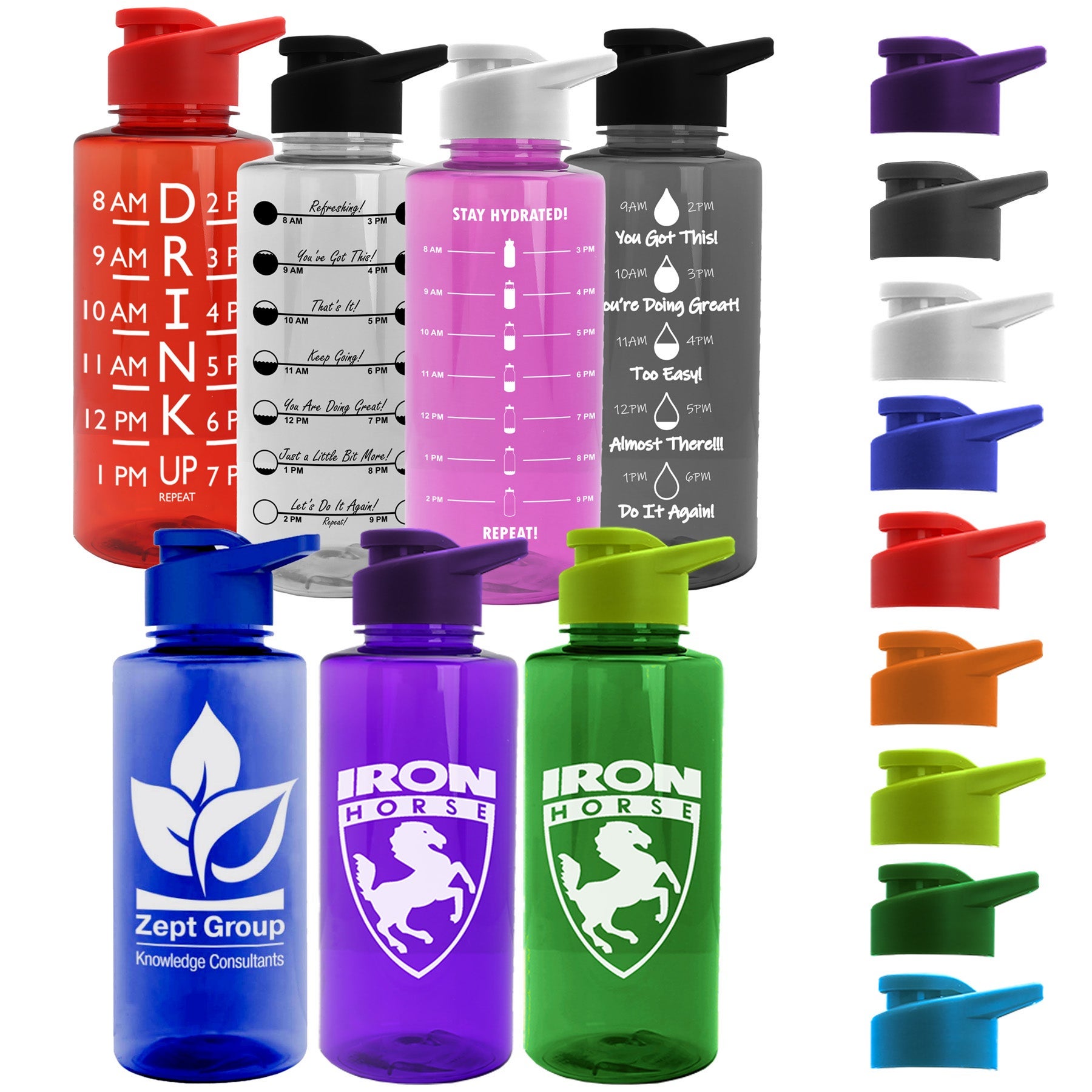 USA Made Tritan Drink Thru Water Bottle