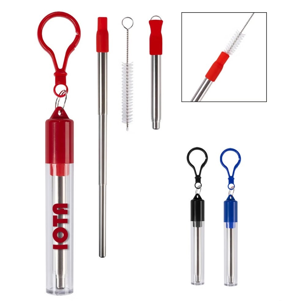 Collapsible Stainless Steel Straw Set