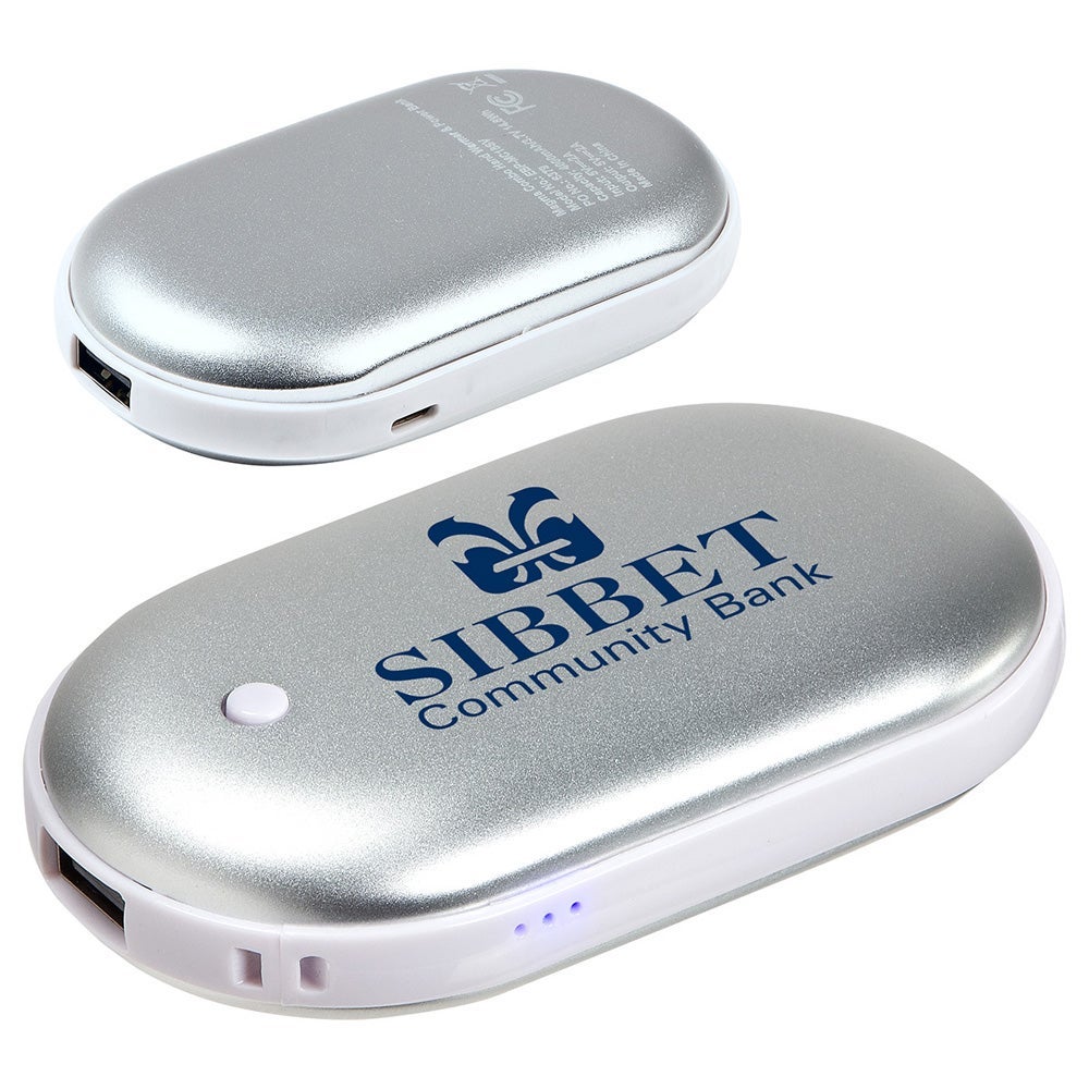 Custom Hand Warmer Power Bank Duo | 4000 mAh