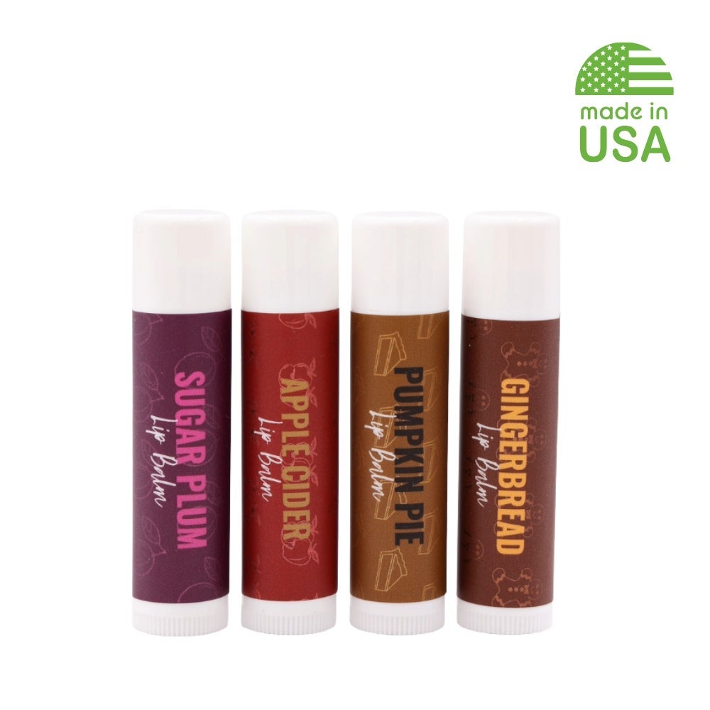 Custom Natural USA Made Holiday Lip Balm Limited Edition 2025