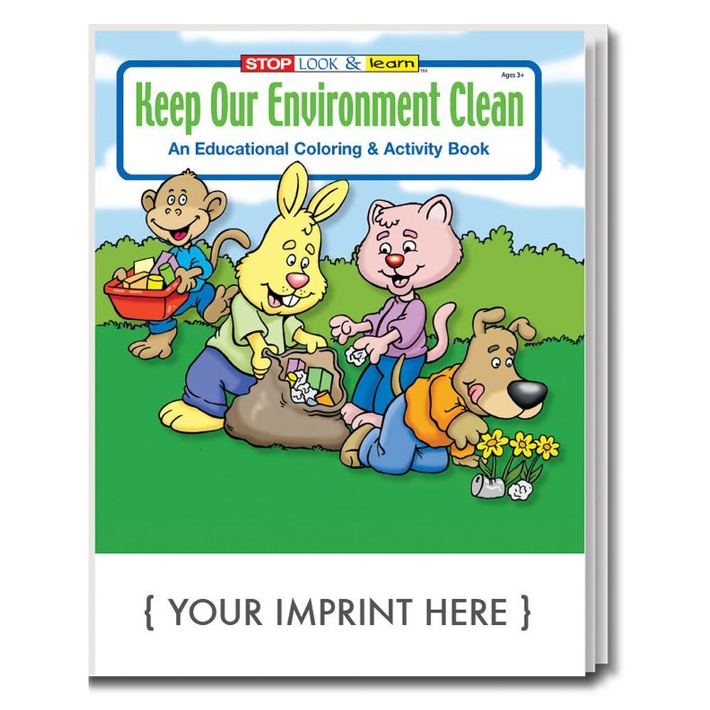 Keep Our Environment Clean Custom Activity Book for Kids